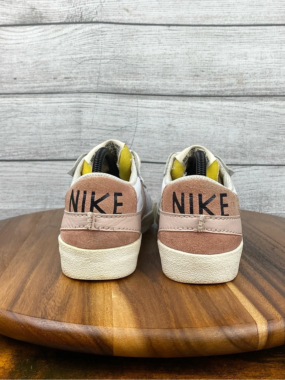 Nike Blazer Low 77 Jumbo Swoosh White Pink Oxford Shoe DQ1470-102 Women Size 9.5